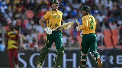 WI vs SA LIVE Score, T20 World Cup 2026: Aiden Markram Nears Fiery 50 vs WI; Indian Fans Go Crazy