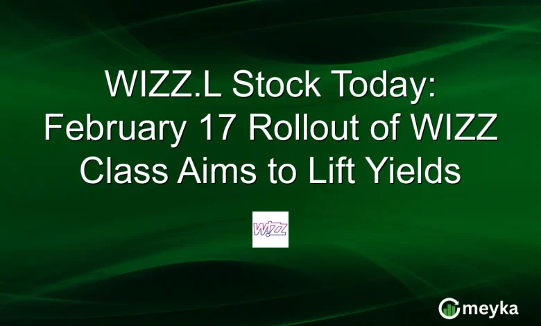 WIZZ.L Stock Today: February 17 Rollout of WIZZ Class Aims to Lift Yields