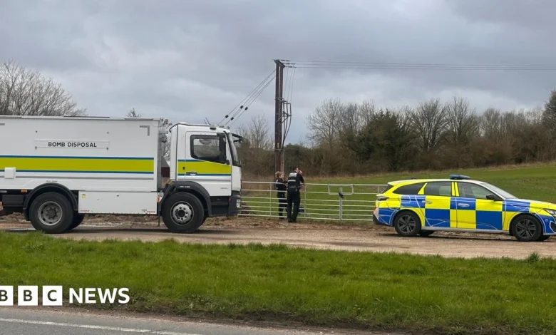 WW1 shell discovered on building site is detonated