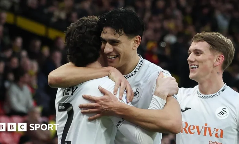 Watford 0-2 Swansea City: Marko Stamenic and Josh Key give Swans rare away win