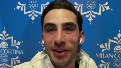 'We just got that American spirit': Emery Lehman on winning silver in men's speedskating