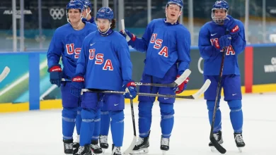 What we saw as Team USA took the ice for first men’s Olympic hockey practice - The Athletic