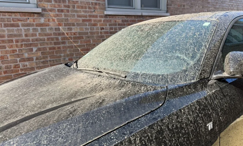 Why Chicago had dust on cars Wednesday: Smoke from Oklahoma Ranger Road Fire in atmosphere, making for 'dirty rain' Wednesday