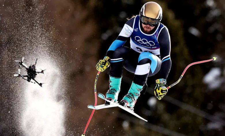 Why are drones everywhere at the Winter Olympics in Milan Cortina