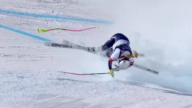 Why she crashed out of the downhill.