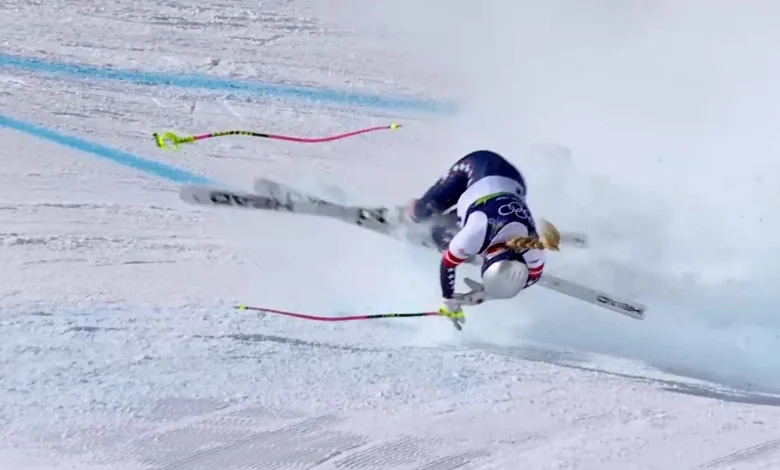 Why she crashed out of the downhill.