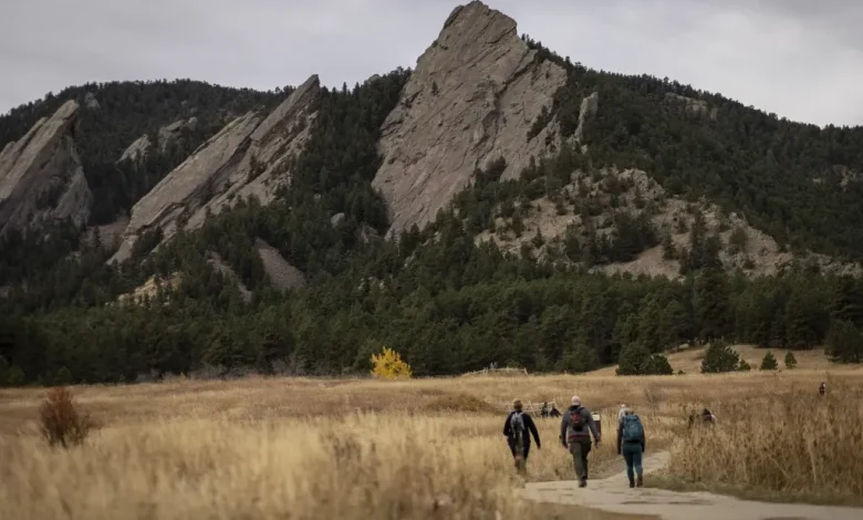 Wildfire burning near Chautauqua Park in Boulder