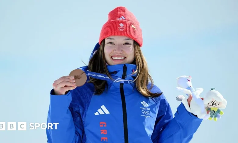 Winter Olympics 2026: Zoe Atkin wins halfpipe bronze for Team GB's fifth medal