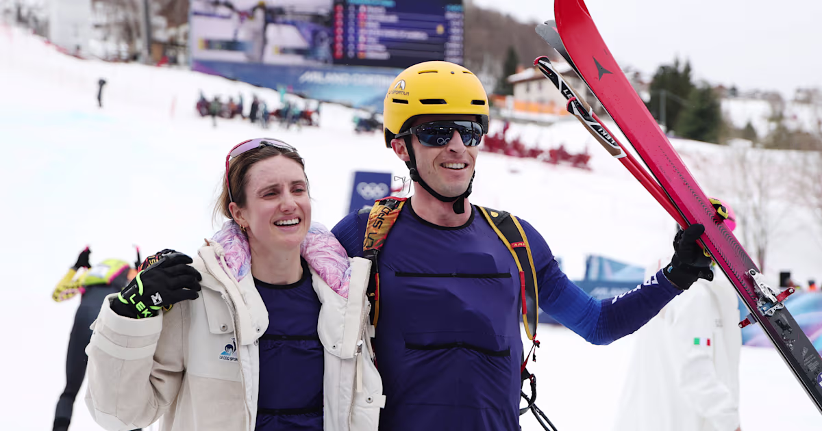 Winter Olympics 2026 ski mountaineering: France's Emily Harrop and Thibault Anselmet combine to win mixed relay gold