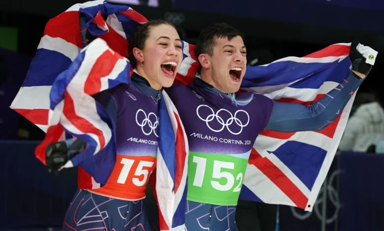 Winter Olympics: GB's Tabby Stoecker and Matt Weston win gold in mixed skeleton