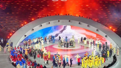 Winter Olympics closing ceremony celebrates athletes, Italian art at ancient Roman amphitheater