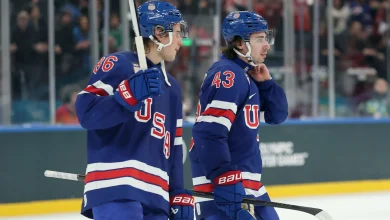 Women’s gold medal in hockey an inspiration to Hughes, men’s team ahead of semis