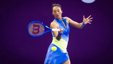 Zheng holds on in three to set up meeting with Rybakina in Doha