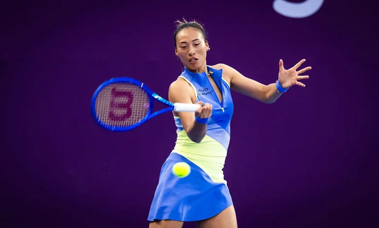 Zheng holds on in three to set up meeting with Rybakina in Doha