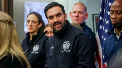 Zohran Mamdani and NYC police are at odds after two officers were injured in a snowball fight