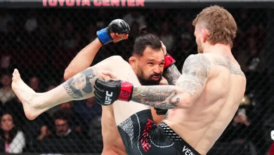 ‘Pereira will milk anything’: Pros react to suspicious fouls in Michel Pereira win at UFC Houston