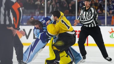 ‘Why are they fighting?’: Leafs coach Berube reacts to NHL goalie scraps