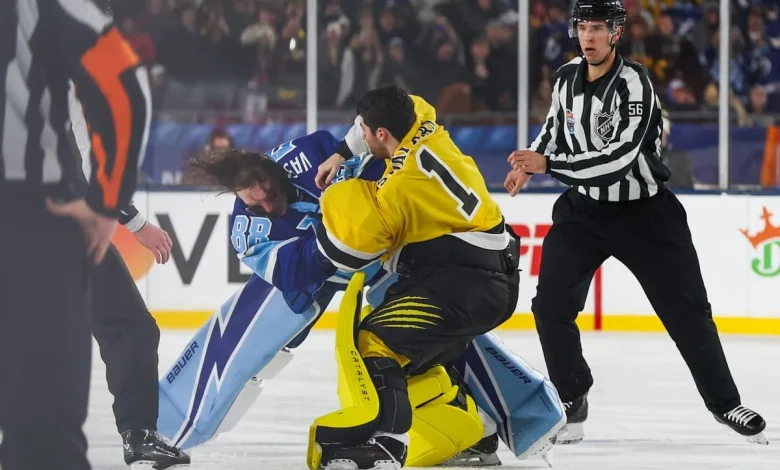 ‘Why are they fighting?’: Leafs coach Berube reacts to NHL goalie scraps