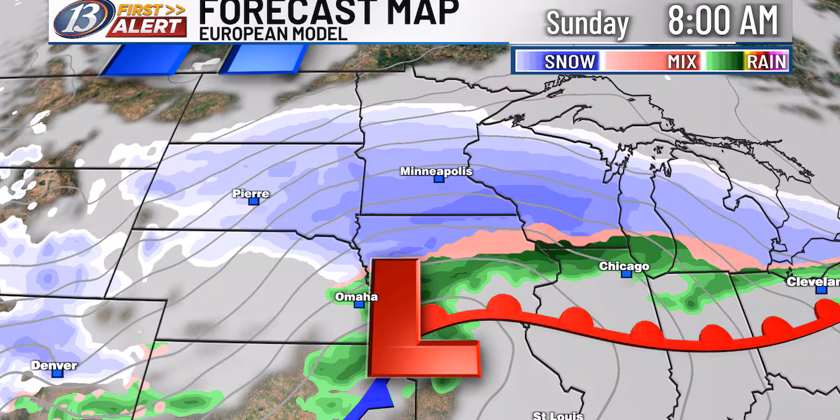 13 FIRST ALERT: Late-season wallop: major winter storm targets the Upper Midwest this weekend