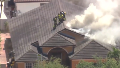 2 escape unharmed as fire tears through attic of home in Miami Lakes