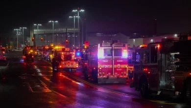 4 injured after Air Canada plane collides with vehicle at New York's La Guardia Airport