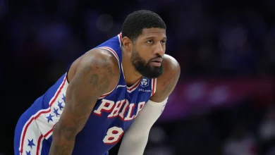 76ers' Paul George back from suspension for drug test, ready for playoff push