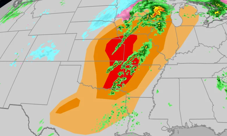 A Severe Weather Outbreak Is Forecast In the Plains With Strong Tornadoes Possible From Texas To Iowa
