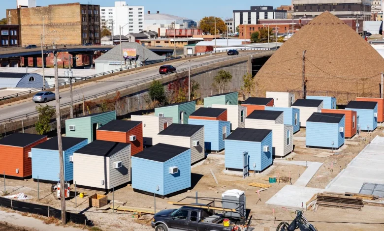 A shelter village provides a bridge to permanent housing : NPR