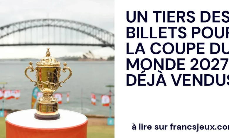 A third of the tickets for the 2027 World Cup have already been sold