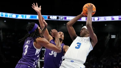 AJ Dybantsa Breaks Kevin Durant's Scoring Record During BYU's Big 12 Tournament Win vs. KSU