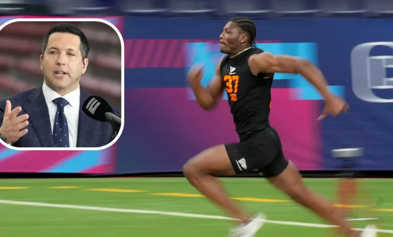 Adam Schefter roasted for trying to rewrite Carnell Tate's 40 time