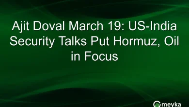 Ajit Doval March 19: US-India Security Talks Put Hormuz, Oil in Focus
