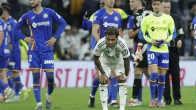 Alerta Rodrygo: exploración de rodilla tras acabar con molestias el partido ante el Getafe