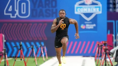 Arkansas RB Mike Washington Jr. cries tears of joy after 40-yard dash at NFL combine