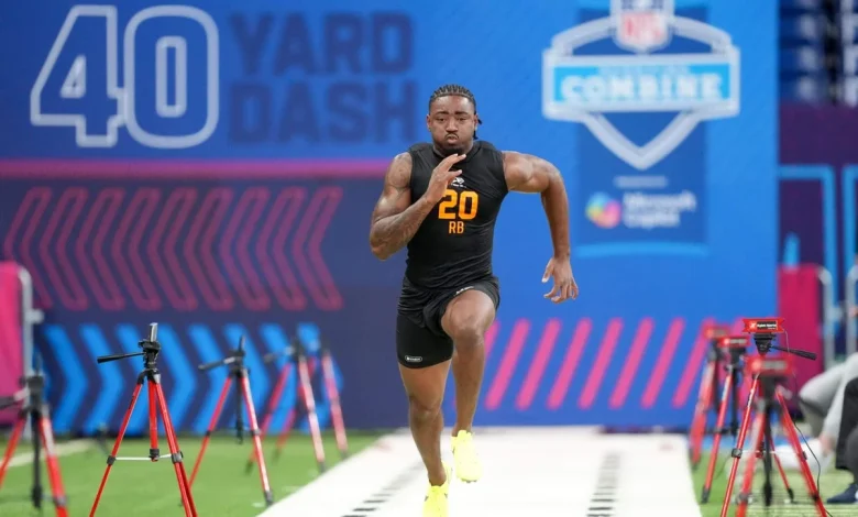 Arkansas RB Mike Washington Jr. cries tears of joy after 40-yard dash at NFL combine