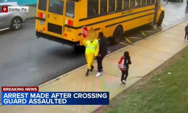 Arrest made after violent Pennsylvania crossing guard attack outside elementary school | Video