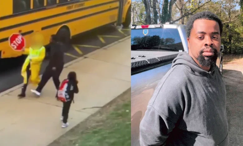 Arrest made after violent attack on crossing guard in Darby, Pa. outside Walnut Street Elementary School that was caught on video