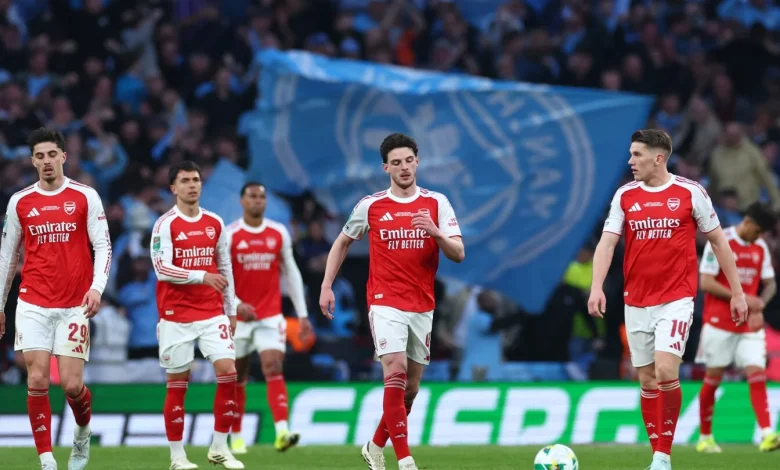 Arsenal wilt in League Cup final as Manchester City show why title race is far from over