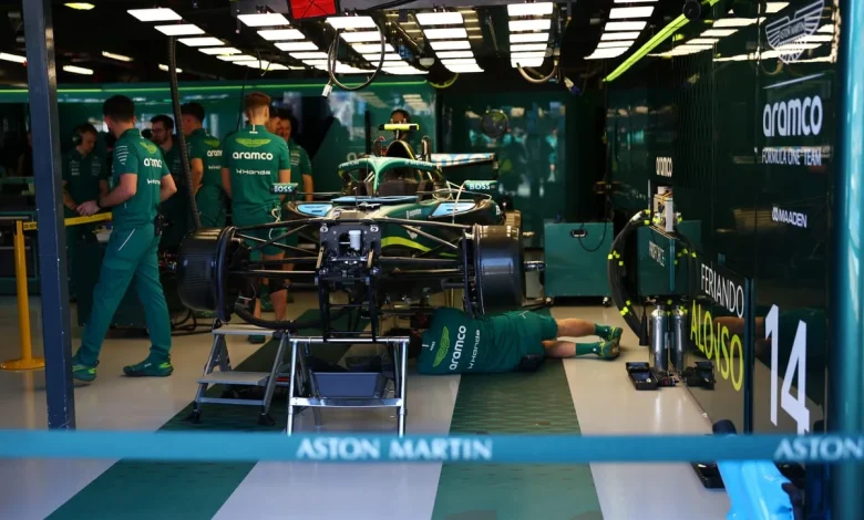 Aston Martin barely runs in FP1 as disastrous start continues