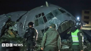 At least 20 killed after military plane carrying banknotes crashes in Bolivia