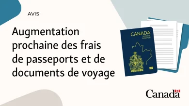 Augmentation prochaine des frais de passeports et de documents de voyage