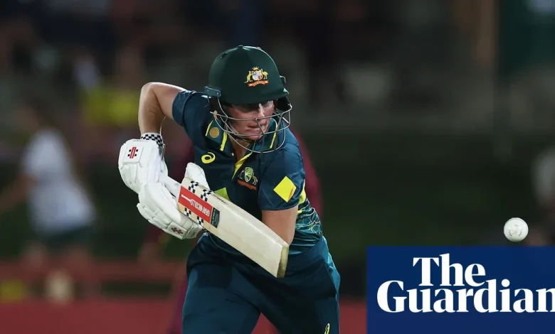 Australia dig themselves out of a hole in women’s T20 win over West Indies