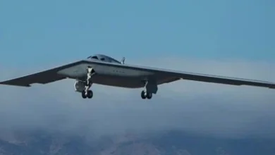 B-21 spotted in aerial-refueling test flights