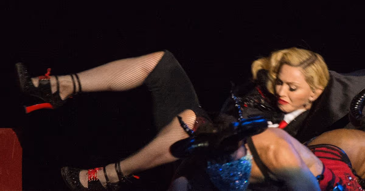 BRIT Awards wardrobe malfunction saw pop legend tumble off stage in 'nightmare'