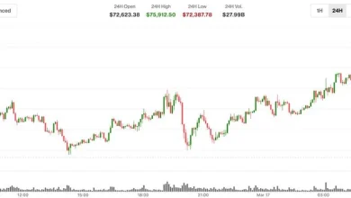 BTC surges past $75,000, XRP (XRP) and ether (ETH) jump 8%