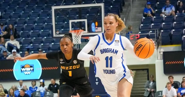 BYU pounces on Missouri early, extends season by rolling into WBIT quarterfinals – Deseret News