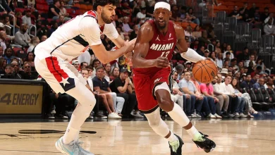 Bam Adebayo ignites for 31-point first quarter, breaks LeBron James’ Heat record