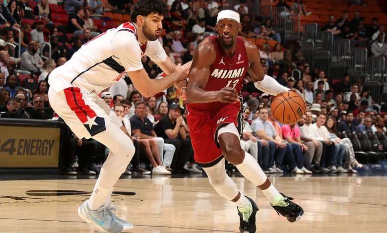 Bam Adebayo ignites for 31-point first quarter, breaks LeBron James’ Heat record
