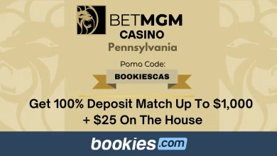 BetMGM PA Casino Bonus Code BOOKIESCAS: Get $1,000 Bonus + $25 on the House (Mar. 9)
