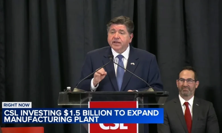 Biotechnology company to invest $1.5B in Illinois plasma-processing plan